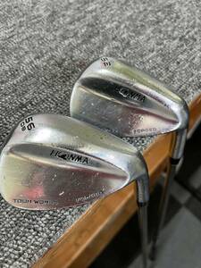 ★中古　HONMA TW-Wウェッジ　2本セット（56°52°）純正VIZARD IB 95【S】