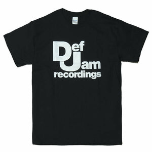 [Mサイズ]Def Jam（デフ・ジャム） Recordings ロゴTシャツ ブラック