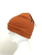 VOLCOM ボルコム D5832202PUM③ ビーニー FullStoneBeanie シンプルなニット帽 ロゴ刺繍 Logo かぼちゃ色 ヴォルコム 新品 即決 送料無料_画像5