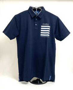 FIDRA フィドラ FDA0307NY① メンズ Mサイズ ポロシャツ ネイビー 紺色 青 ゴルフウエア GolfWearShirt 多機能 胸ポケット 新品 送料無料