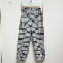 美品 BEAMS BOY ハウンドトゥース スラックス パンツ 定価17380円 サイズ0 S_画像2