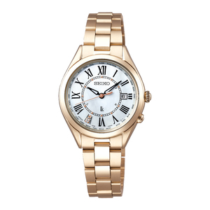 SSQV068 Seiko Lucia Lady Gold солнечные радиоволны женский бриллиант входить World Time новый товар не использовался стандартный товар бесплатная доставка 