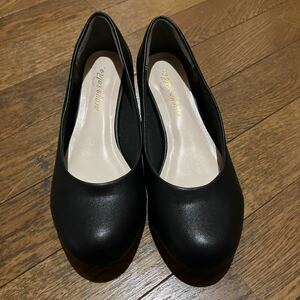  lady's pumps black 24.4E unused 