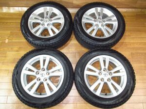 トヨタZRT272Wアベンシスワゴン純正 6.5J-16+39 114.3/5H 205/60R16 16インチアルミホイール+スタッドレスタイヤ付4本　プリウスα