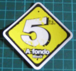 About 5 a Fondo Logo　◆　防水ステッカー