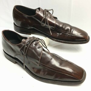 試着OK！イングランド製　LOAKE/ローク【サイズ9　27.5　茶/ダークブラウン】スワールモカ　ビジネスシューズ　Vintage/Shoes　管NO.WZG-49