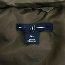 GAP　ギャップ　ナイロン　ダウンジャケット　サイズXS 　オリーブ　深緑　管NO.え05-17_画像4