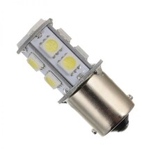 24V S25 180°平行ピン BA15S LED 13連 5050 シングル バックランプ サイドマーカー トラック 電球色 10個セット wd80-D_画像3