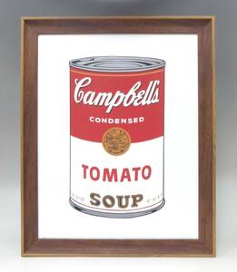 新品☆額付アートポスター★絵画☆andy warhol★アンディ・ウォーホル☆キャンベルスープ☆Campbells soup can☆トマト☆11