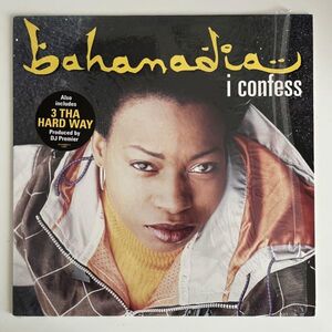 Bahamadia - I Confess / Uknowhowwedu (Ski Remix) / 3 Tha Hard Way (OG シュリンクステッカー付き)