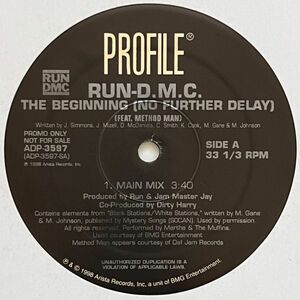 Run-D.M.C. Feat. Method Man - The Beginning (No Further Delay) (プロモオンリー)