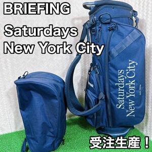 saturdaysnyc BRIEFING Navy キャディバック　受注生産