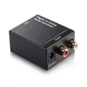 オーディオコンバーター [ブラック] (デジタル → アナログ) デジタル家電とコンポ・アンプを接続 オーディオ 変換 アダプター