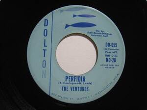 【7”】 THE VENTURES / PERFIDIA US盤 ベンチャーズ パーフィディア DOLTON