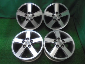 g34◆トヨタ 純正 アルミホイール◆アイシス 15×6JJ +50 5H PCD114.3 中古アルミ4本セット