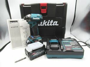 △△未使用品 マキタ makita 40Vmax 充電式インパクトドライバ TD002GRDX セット品 簡易動作確認済み バッテリ2個 急速充電器付△△