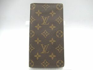 ☆LOUIS VUITTON ルイヴィトン モノグラム ポルトカルトクレディ M60825 札入れ 二つ折り長財布 中古 メンズ レディース 財布☆