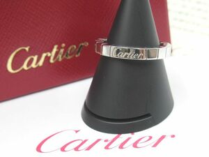 ◆中古良品 Cartier カルティエ ラニエール リング 指輪 750 K18WG 18金 約10.5～11号 サイズ51 ホワイトゴールド 約6.13g ジュエリー◆