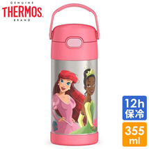 サーモス ステンレス ストロー 水筒 ステンレス水筒 ディズニー プリンセス ピンク ストロー 350ml THERMOS 子供 Princess_画像1