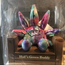 HUF GREEN BUDDY TIEDYE PLUSH グリーンバディ タイダイカラー ハフ ぬいぐるみ フィギュア マスコット_画像5