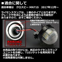 LED ライセンスランプ クロスビー ナンバー灯 MN71S XBEE ホワイト 適合純正互換品番 35910-75F21 35910-75F22 1個 RZ175_画像2