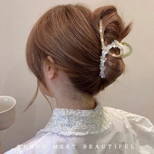 花びら ヘアーアクセサリーヘアクリップ