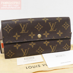 ルイヴィトン LOUIS VUITTON モノグラム ポルトフォイユ・サラ／二つ折り長財布 M61734 CT4047 旧型 中古 [質イコー]