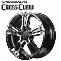 在庫要確認新品4本SET会社宛 送料無料 MIDマルカ ナイトロパワー CROSS CLAW 16×7J 114.3-5穴 +40 ブラックメタリック NO,4560234961905_画像1