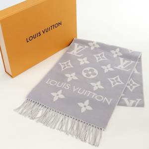 中古良品ルイヴィトンLOUIS VUITTON モノグラム マフラー・LVエセンシャル ウール ブランドM77727 MR0223 ランク：A us-2