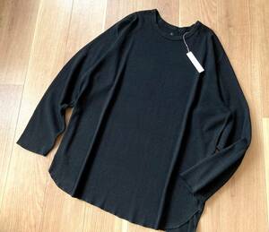 日本製★ Sandinista / Cadet Easy Fit Thermal Top イージーフィット サーマル トップス BLACK / M サイズ サンディニスタ ワッフル