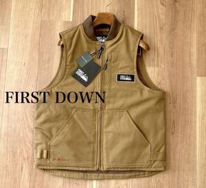 難燃 中綿■ FIRST DOWN / FREAK'S STORE スペシャル ダックベスト / Coyote サイズ M / アウトドア キャンプ ファーストダウン ベスト