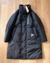 7.5万★撥水・軽量・通気性★ and wander / PRIMALOFT rip coat / BLACK 黒 S / M アンドワンダー プリマロフト リップ ダウン コート_画像1