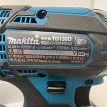 MAKITA/マキタ 充電式インパクトドライバー TD138DRFX 純正バッテリー 動作確認済み (FC07Z003HK) 電動工具_画像7