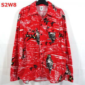 【良品】South２West8　鳥柄シャツ　S2W8　サイズＳ