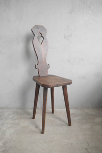 アンティーク　フランス　装飾デザイン　ウッドチェアー　D　椅子　店舗什器　ラック