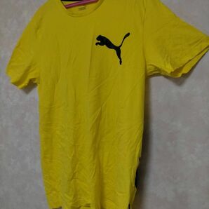 プーマ Tシャツ 半袖 Lサイズ 黄色