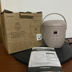 コイズミ炊飯器 KSC1513/C ライスクッカーミニ ホワイト小泉成器 家庭用 20分で炊ける1合炊飯