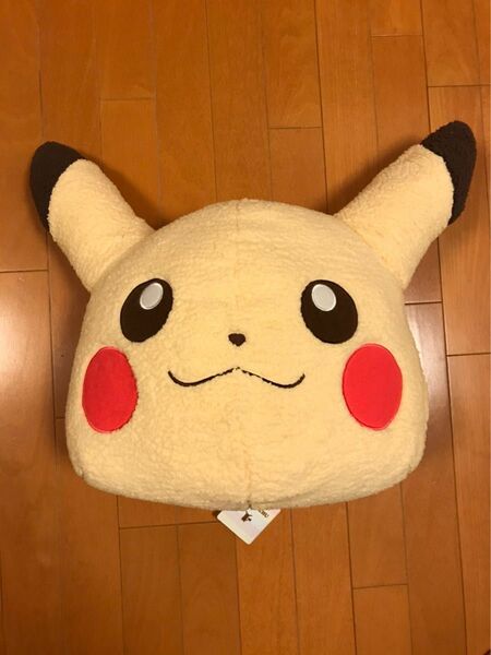 I LOVE PIKACHU どーんとでっかいふんわり顔型ぬいぐるみ