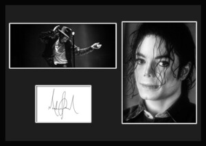20種類!Michael Jackson/マイケル・ジャクソン/サインプリント&証明書付きフレーム/BW/モノクロ/ディスプレイ (14-3W)