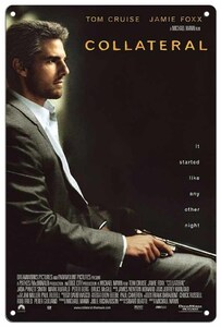 映画【トム・クルーズ/Tom Cruise】コラテラル / Collateral メタルプレート ブリキ看板 サビ風なし -6