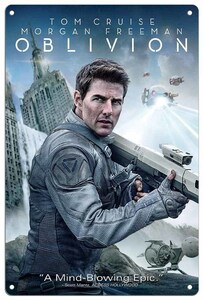 映画【トム・クルーズ/Tom Cruise】オブリビオン / Oblivion メタルプレート ブリキ看板 サビ風なし -16