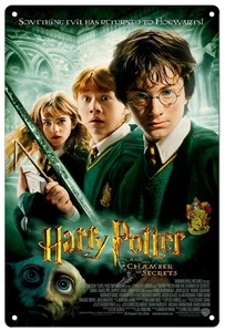 映画 シリーズ【 ハリー・ポッター Harry Potter 】本 小説 魔法ワールド ポスター メタルプレート ブリキ看板 サビ風なし -12