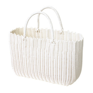 * white * PP bag jumbo size basket bag basket bag leisure bag high capacity lunch bag lunch back leisure back 