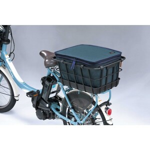 ☆ ネイビー 自転車 後ろカゴカバー 通販 後ろカゴ 二段式 バッグ 大容量 大型 2段式 かごカバー カゴカバー 盗難防止 リアタイプ 撥水 は