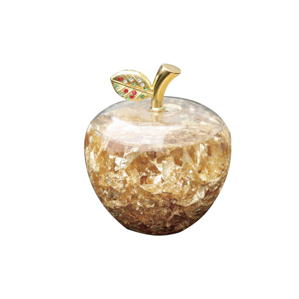 ☆ Gold Goods for increasing your fortune, online store, ornaments, stylish, gold apple, golden apple, good luck, peace, fruit motif, feng shui, entrance, cute, Handmade items, interior, miscellaneous goods, ornament, object