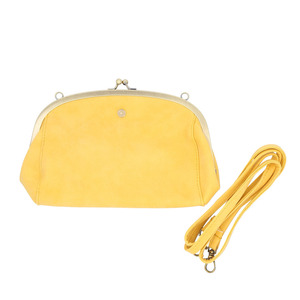 * yellow * Lafiel mat imitation leather 2WAY shoulder pouch rough .-ru shoulder bag Lafiel shoulder pouch shoulder bag 