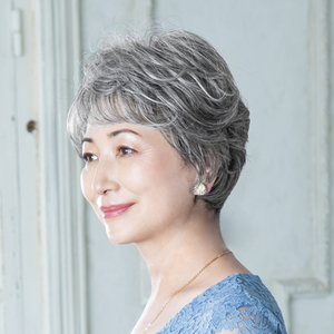 * TGH. gray hair *plisila hat wig Relax Mix Karl Short BO-08 PRISILAplisila hat wig Short wig 