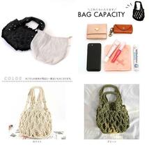 ☆ ピンク ☆ 編みバッグ バッグ 巾着付き レディース かわいい lbebag212 編みバッグ 編みかごバッグ カゴバッグ かご かごバック バック_画像9