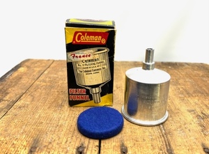 レア！ 箱付き！未使用品！ ヴィンテージ No.0 coleman コールマン フューエル フィルター ファンネル 燃料 ガソリン じょうご 漏斗