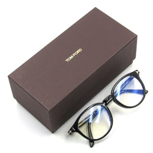 美品 TOM FORD トムフォード メガネフレーム TF5795-K-B 001 スクエア ASIAN FIT フルフィット イタリア製 ブラック 50016715